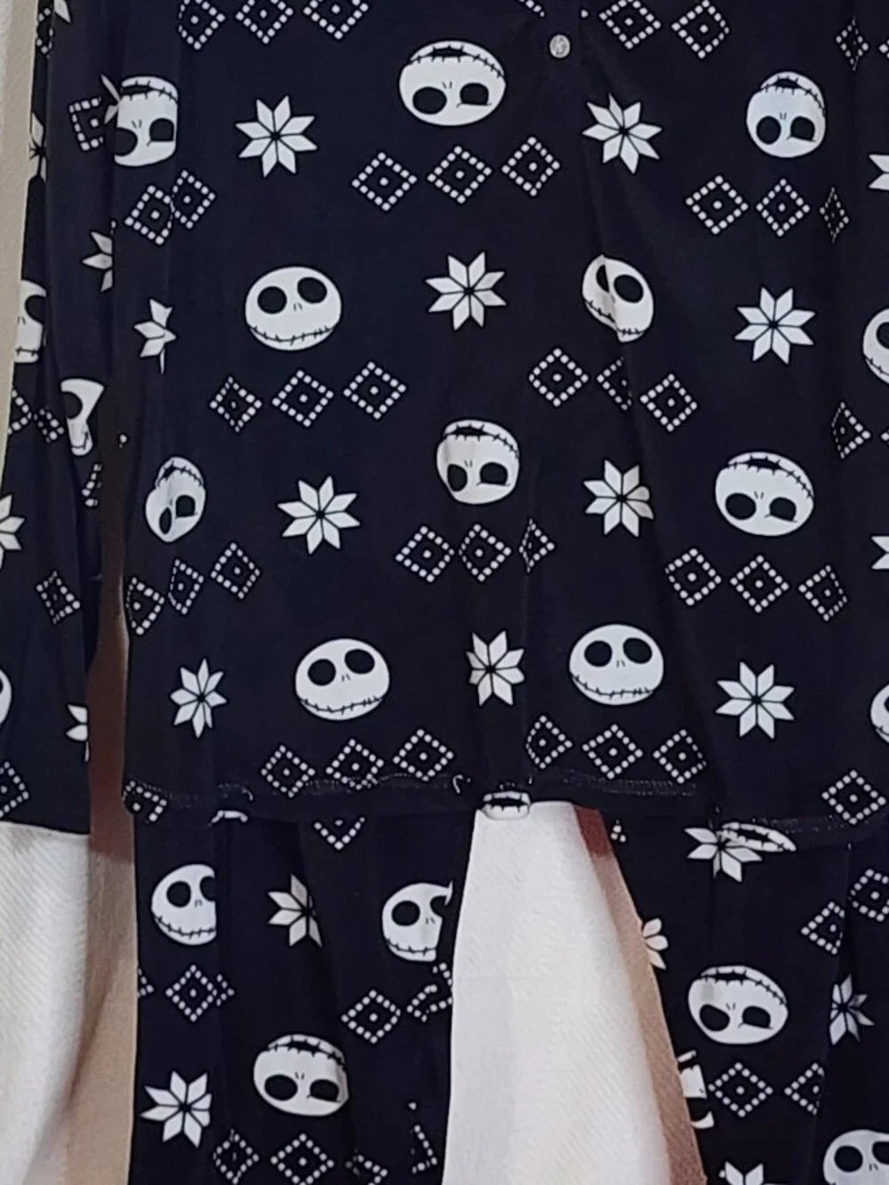 Disney Nightmare Before Christmas Black Soot Poly 2pc Pajama Set Size 3X 22W-24W - Picture 2 of 16